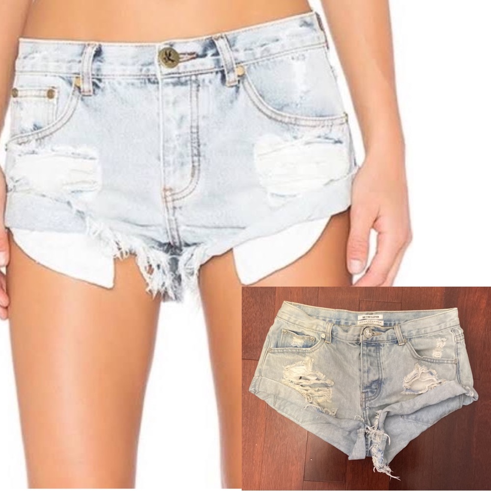One Teaspoon Bandits light wash - size 27